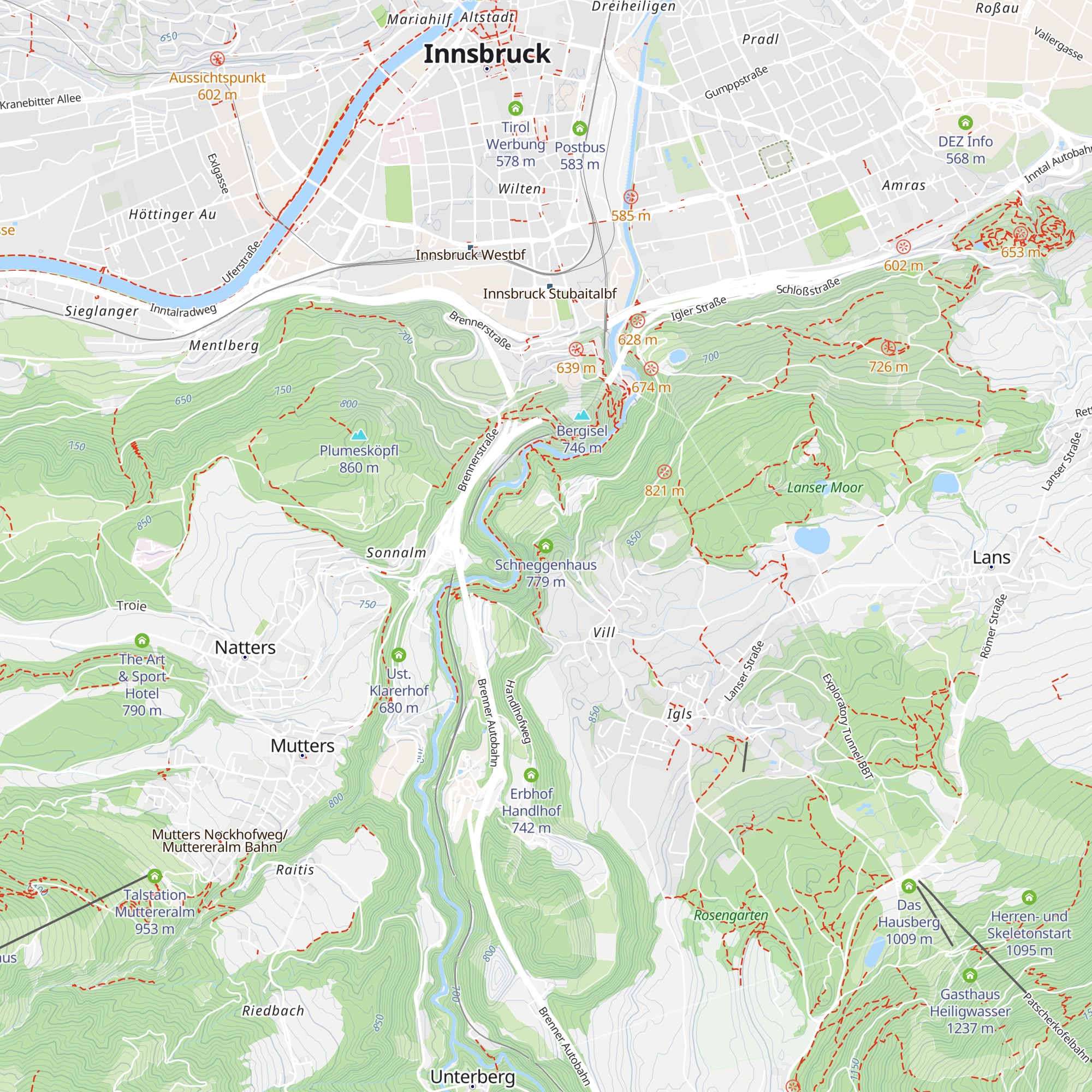 Schneggenhaus map