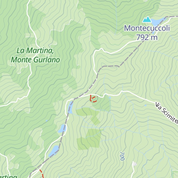 Map of Sasso della Mantesca