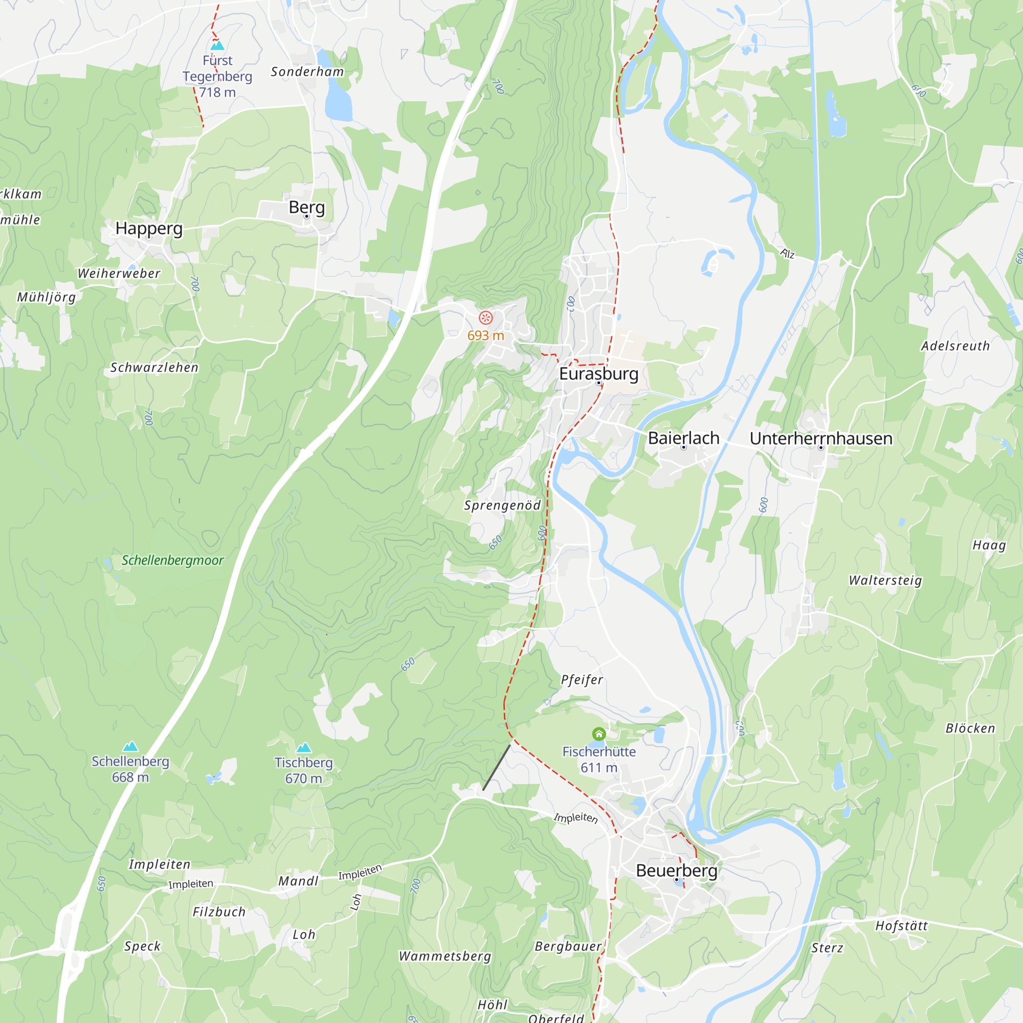 Sprengenöder Alm map