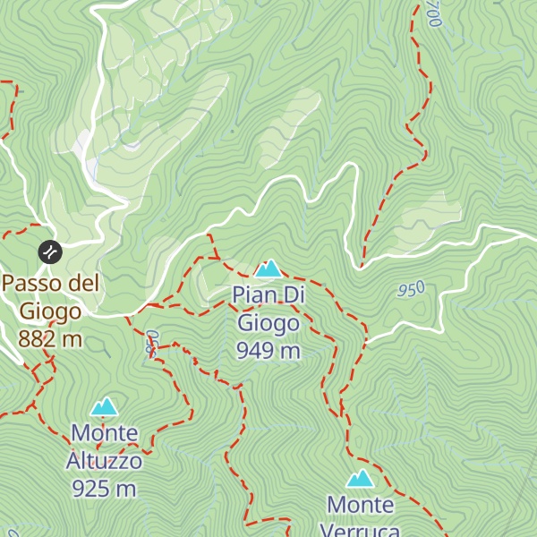 Map of Pian Di Giogo