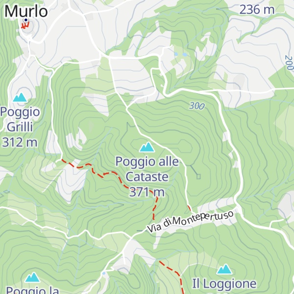 Map of Poggio alle Cataste