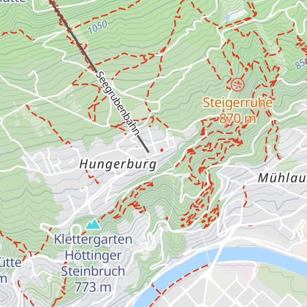 Map of das hungerburg
