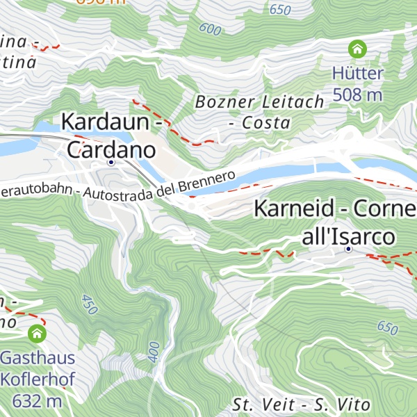 Map of Bar Restaurant Gitzl
