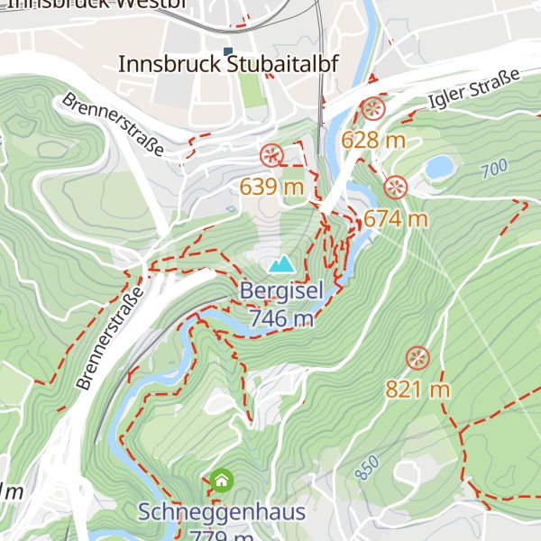 Map of Bergisel Sky