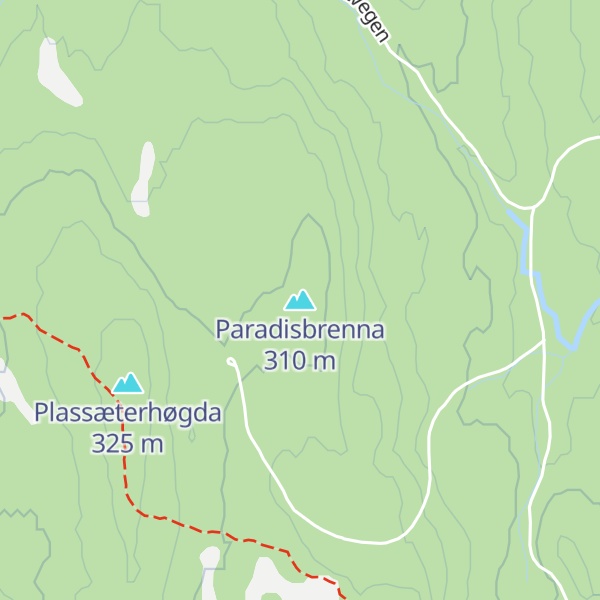 Map of Paradisbrenna