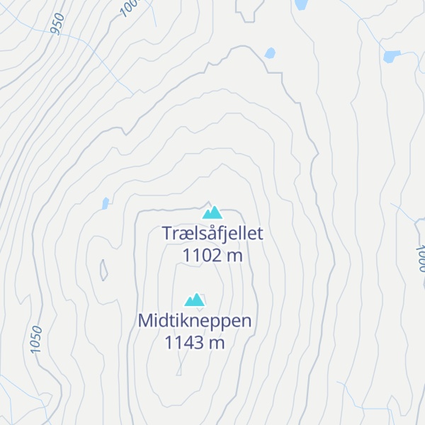 Map of Trælsåfjellet