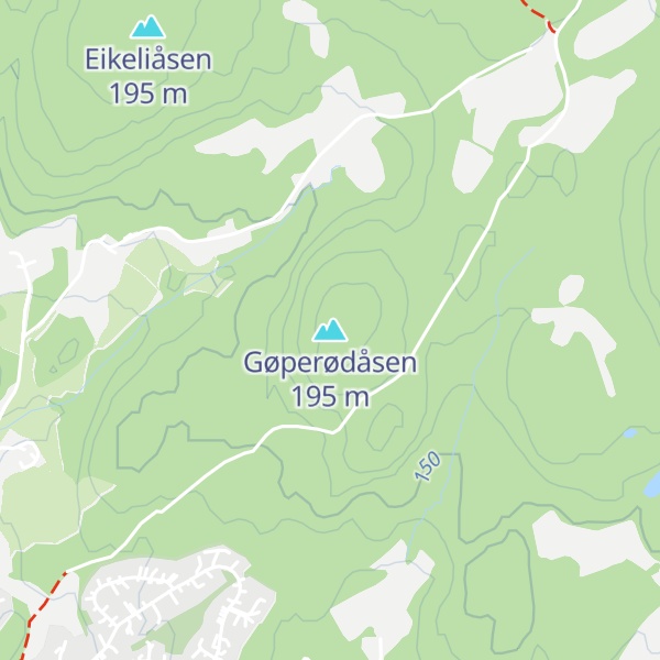 Map of Gøperødåsen