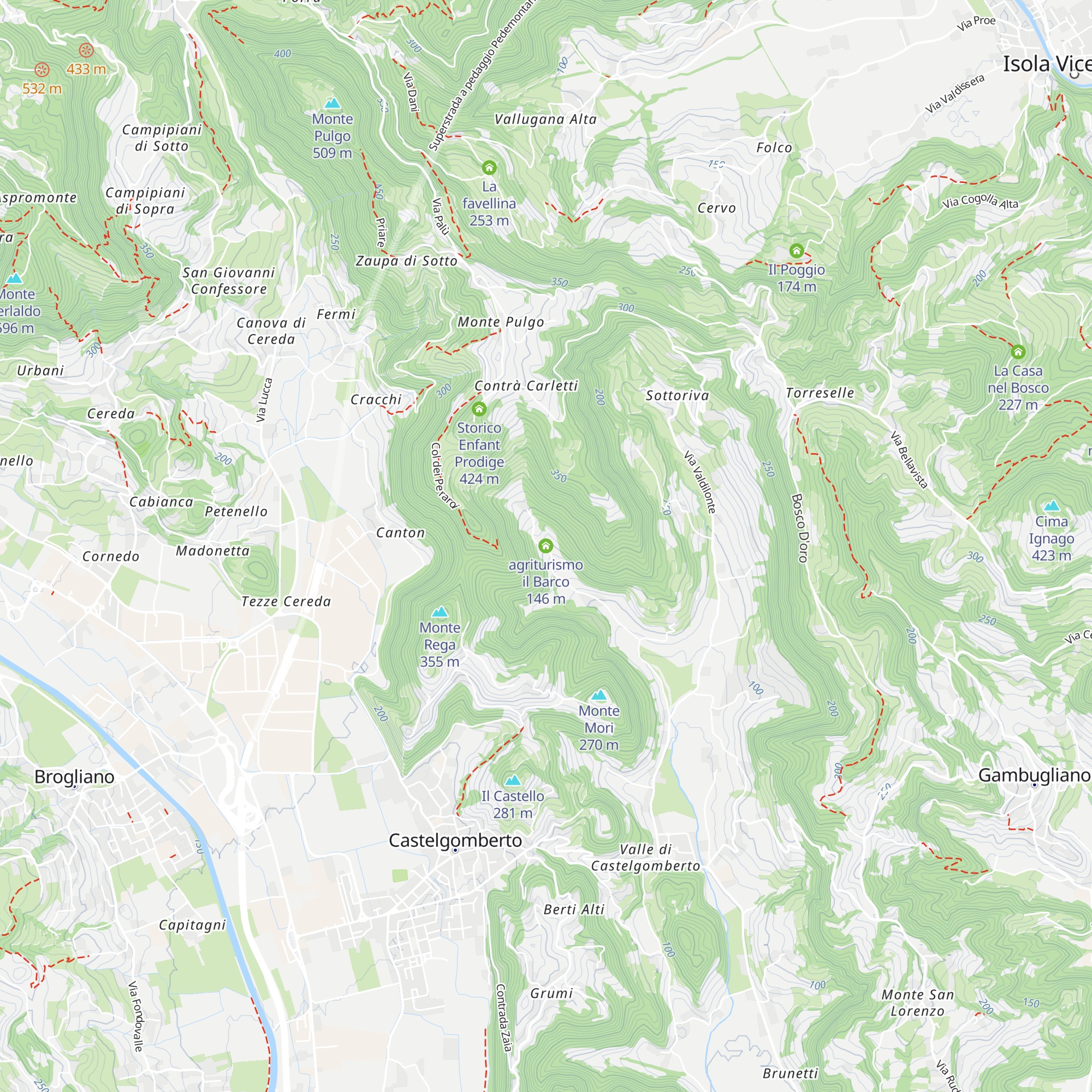 agriturismo il Barco map