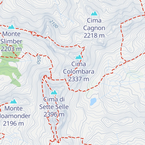 Map of Cima d'Ezze