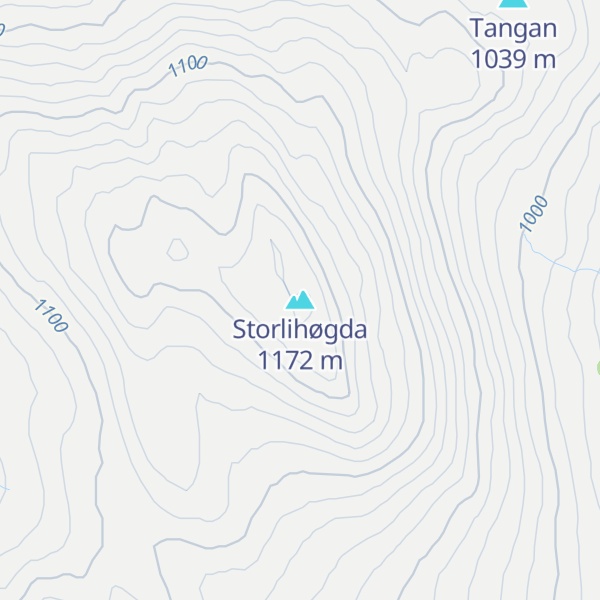 Map of Storlihøgda