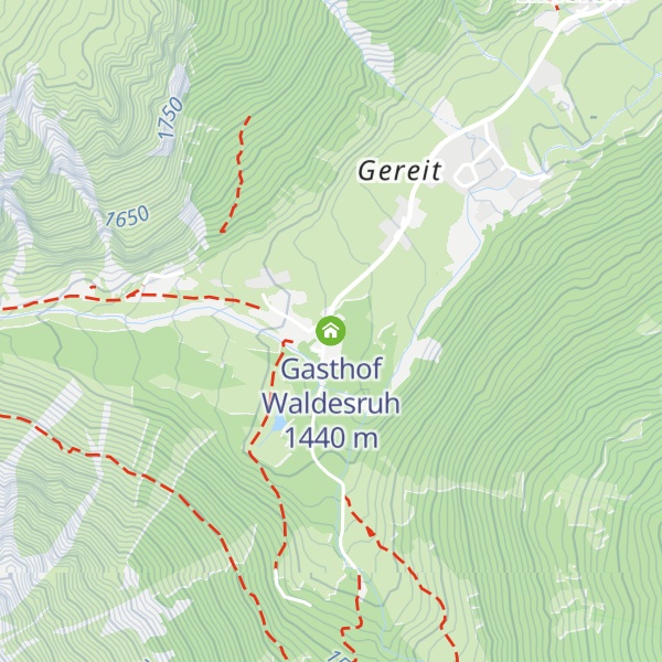 Map of Gasthof Waldesruh