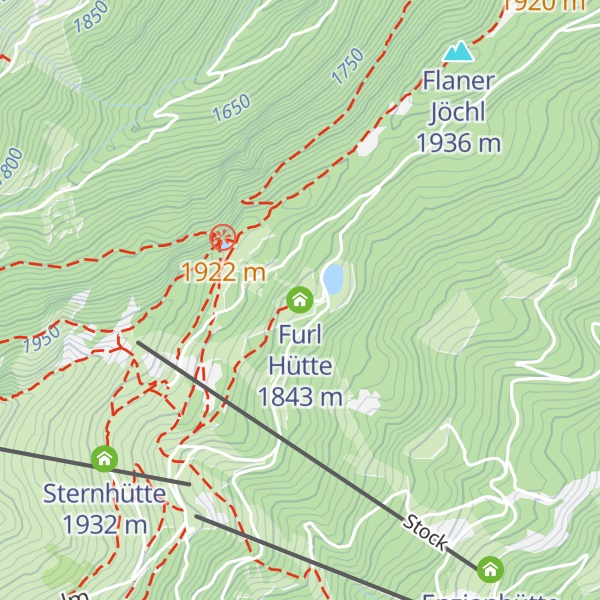 Map of Furl Hütte