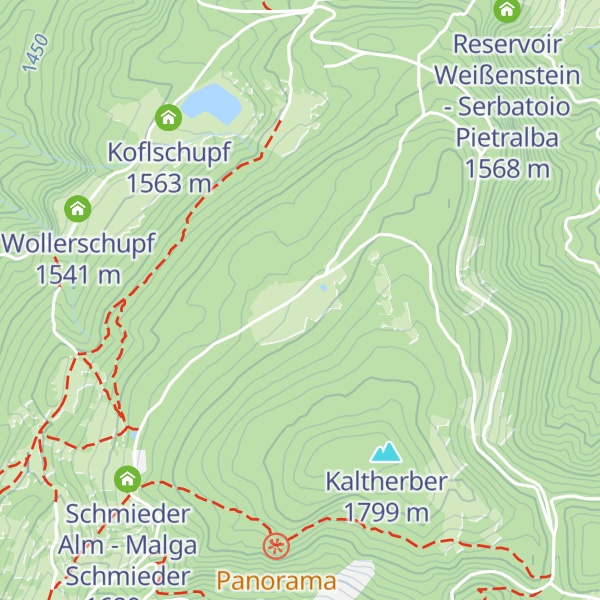 Map of Schönrast Alm - Malga Bel Riposo