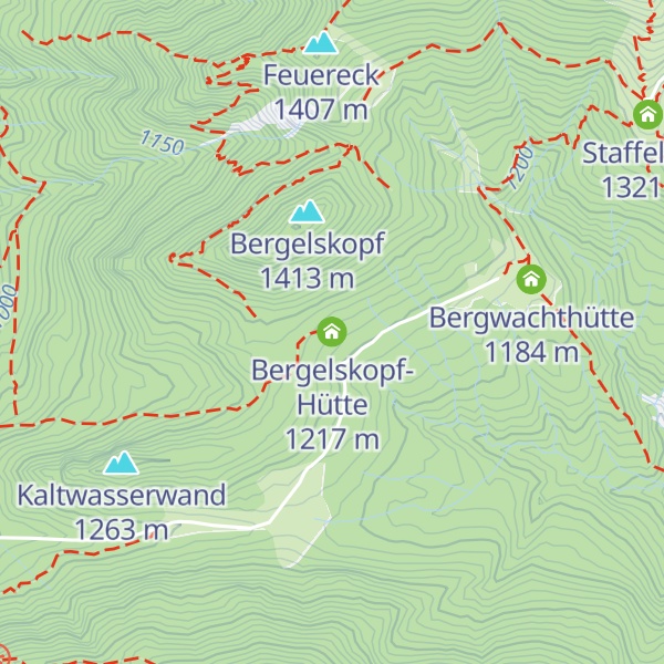 Map of Bergelskopf-Hütte