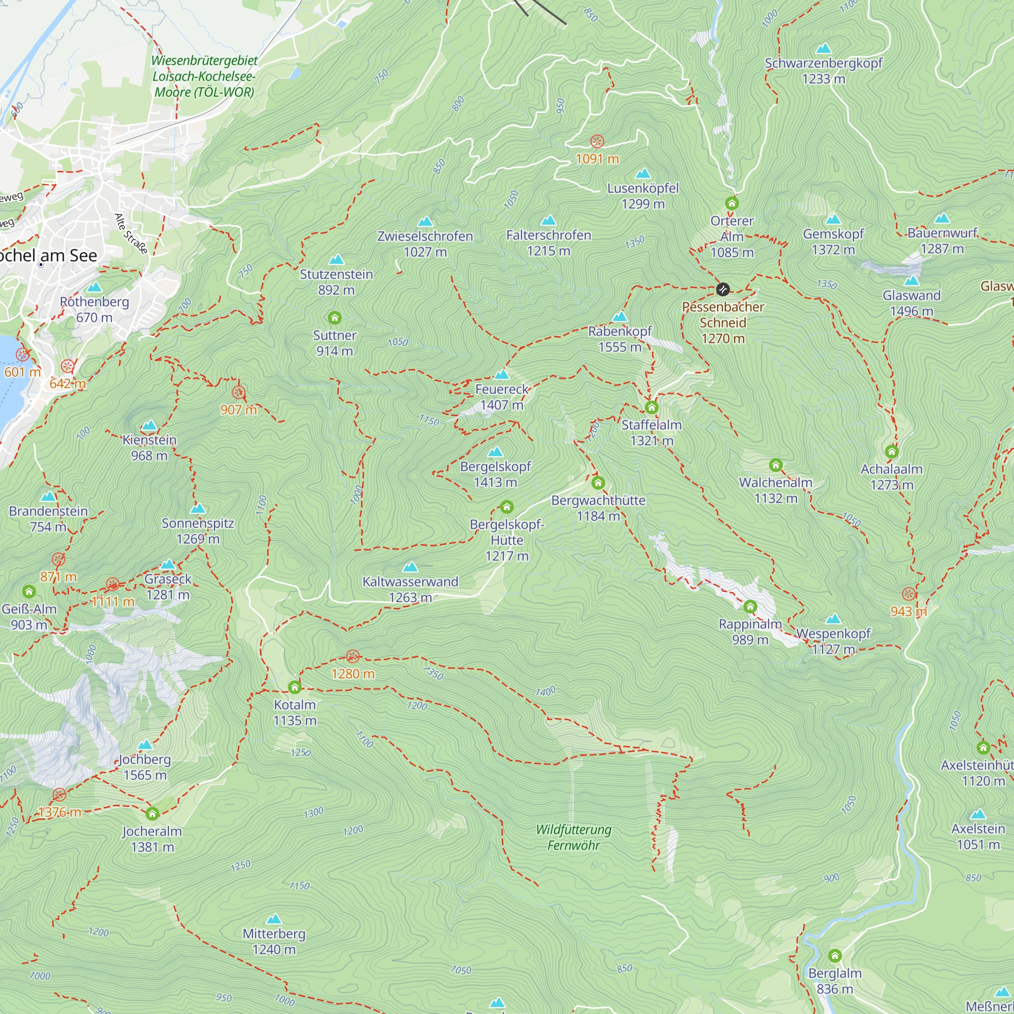 Bergelskopf-Hütte map