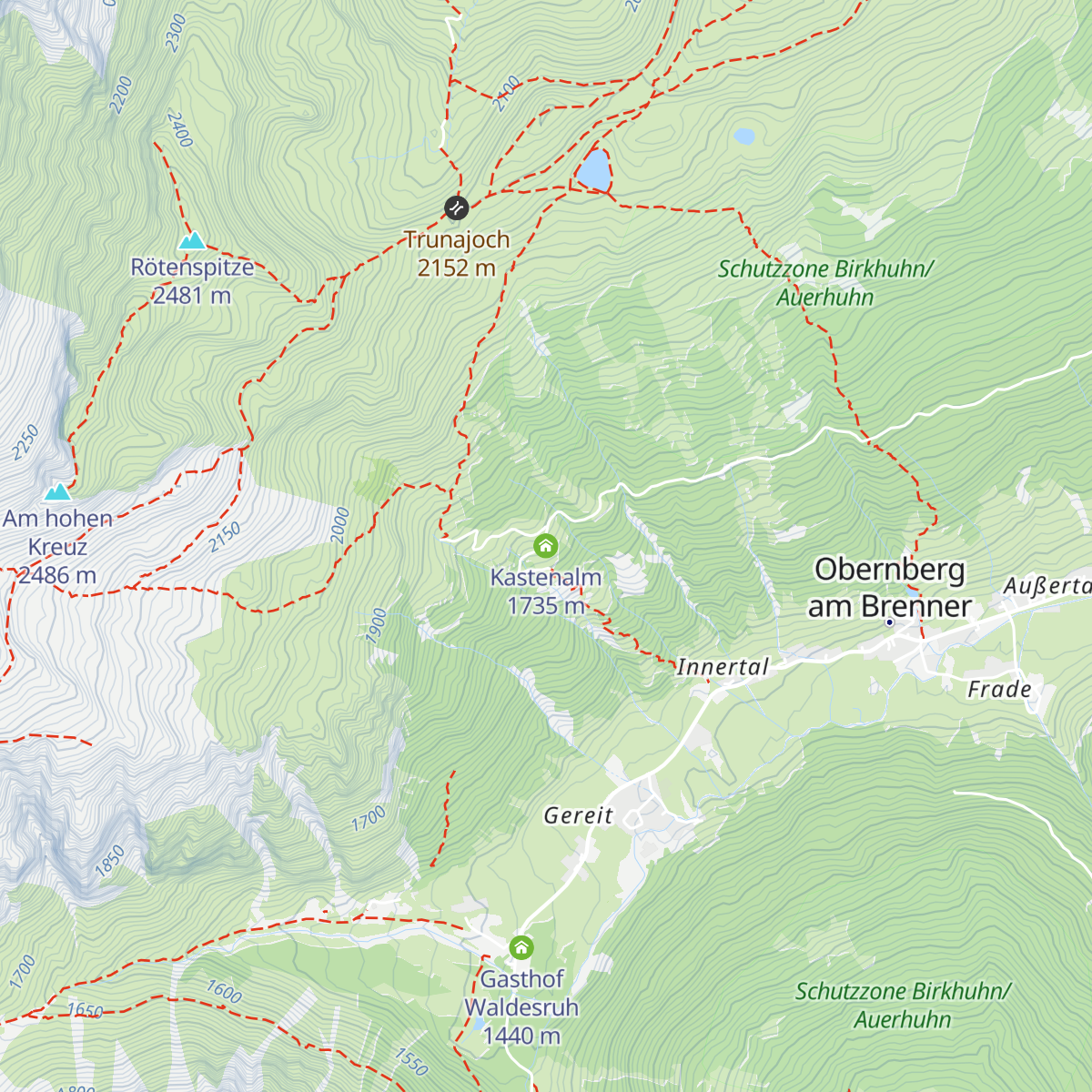Kastenalm map