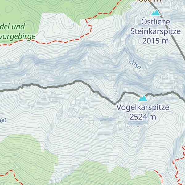 Map of Hintere Schlichtenkarspitze