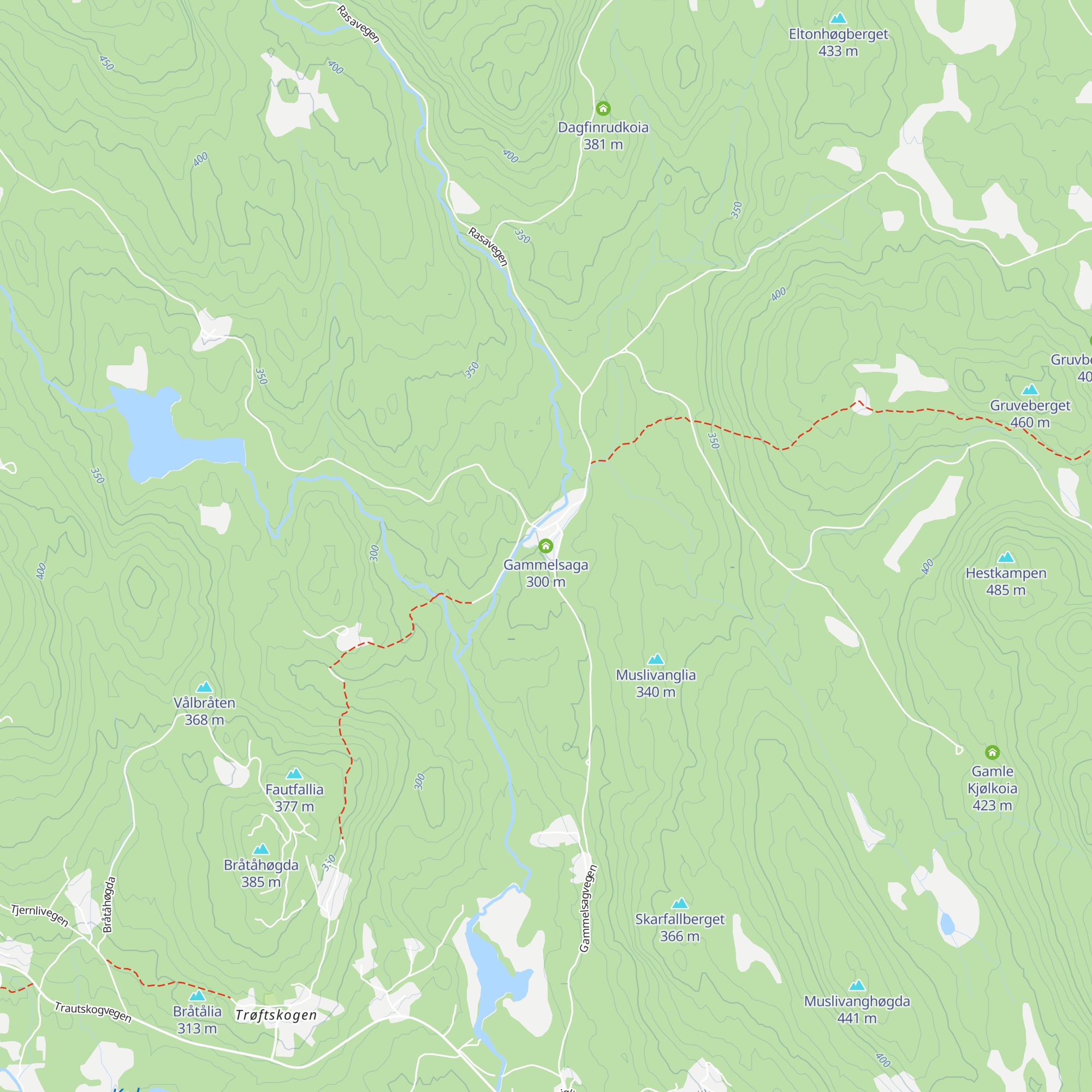 Gammelsaga map