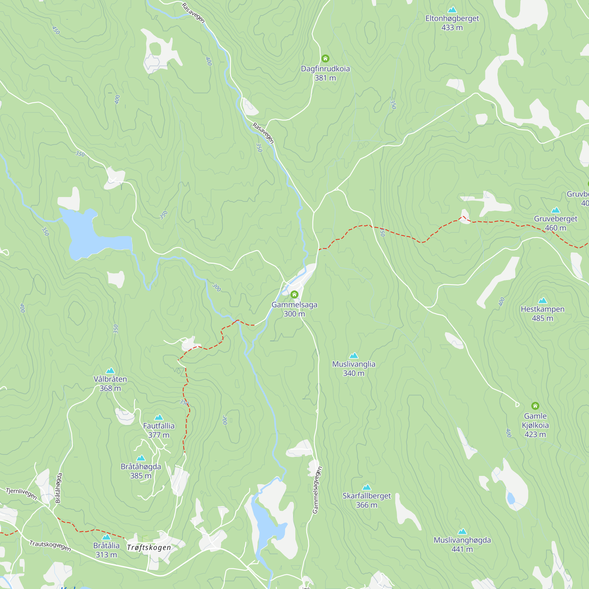 Gammelsaga map