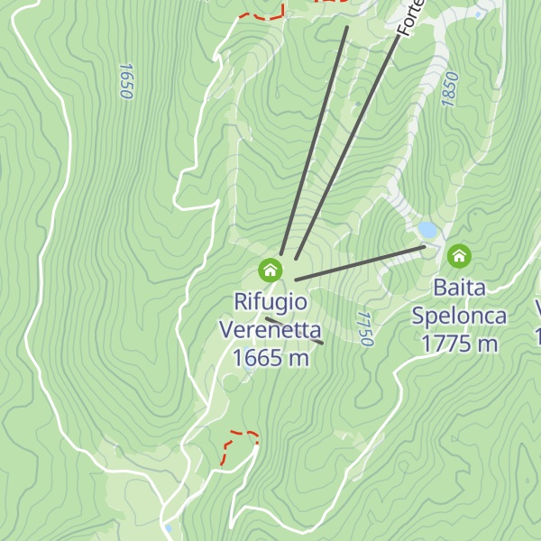 Map of Rifugio Verenetta