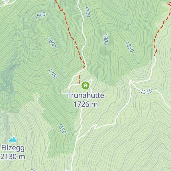 Map of Trunahütte