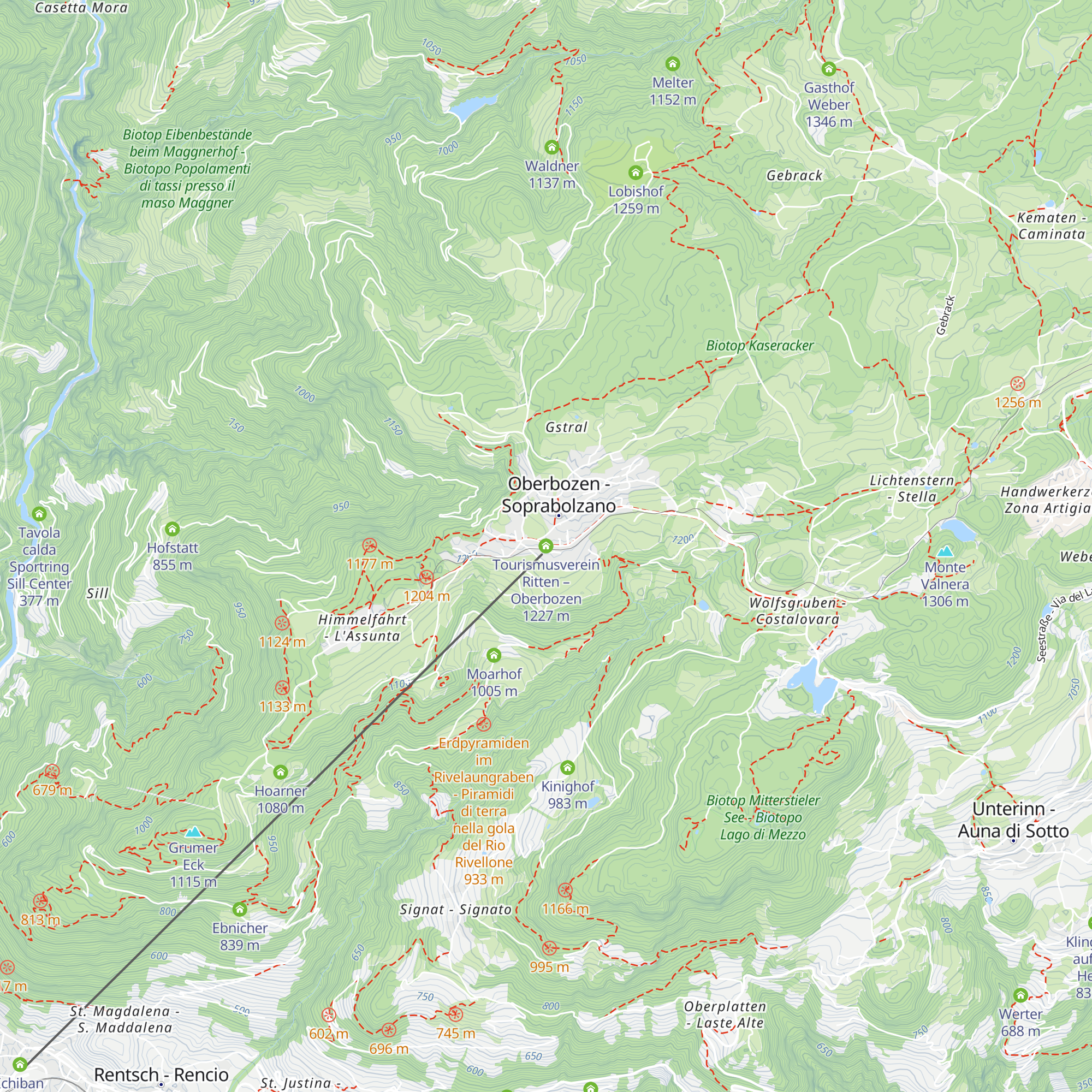 Tourismusverein Ritten – Oberbozen map