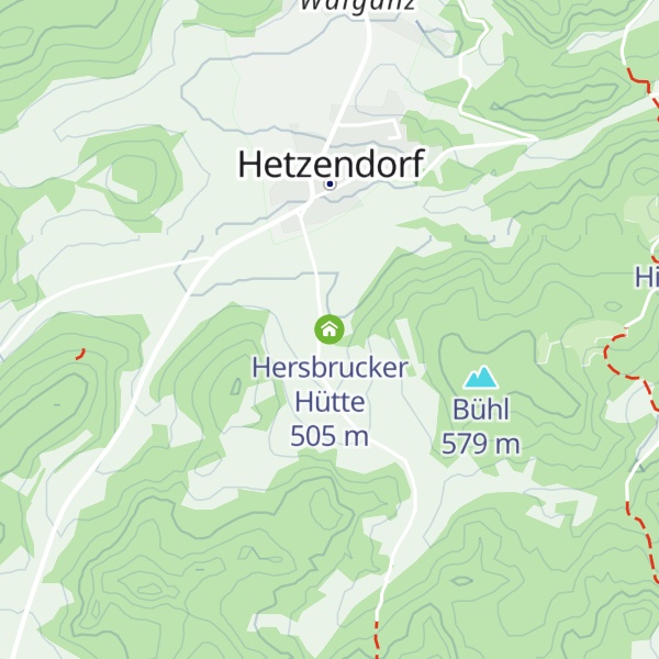 Map of Hersbrucker Hütte