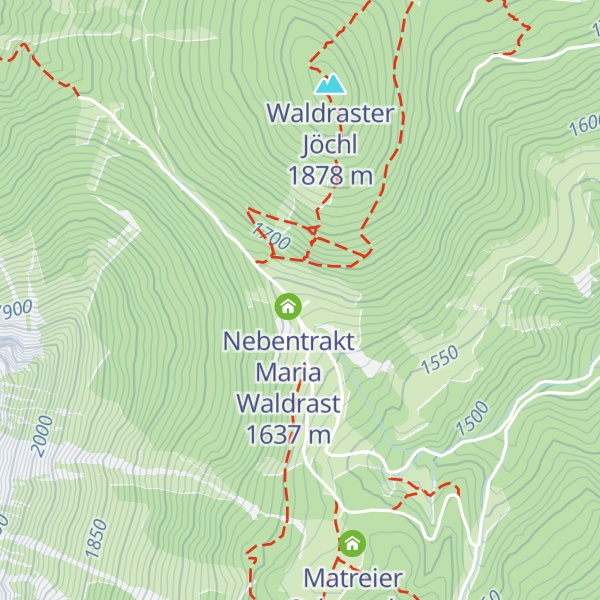 Map of Maria Waldrast