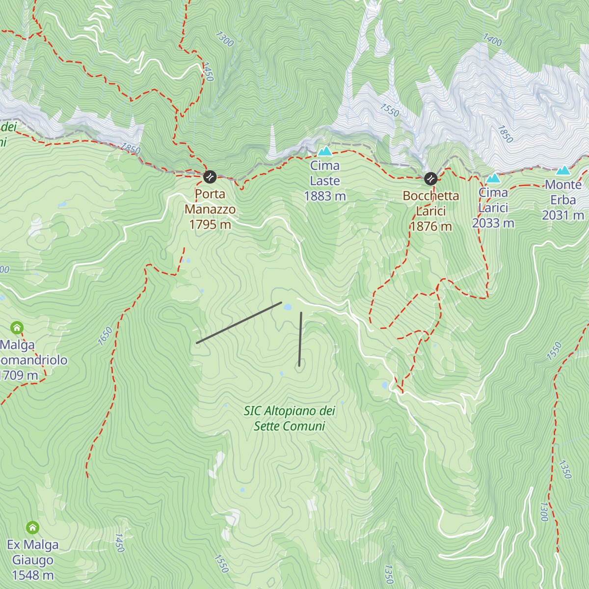 Rifugio Val Formica map