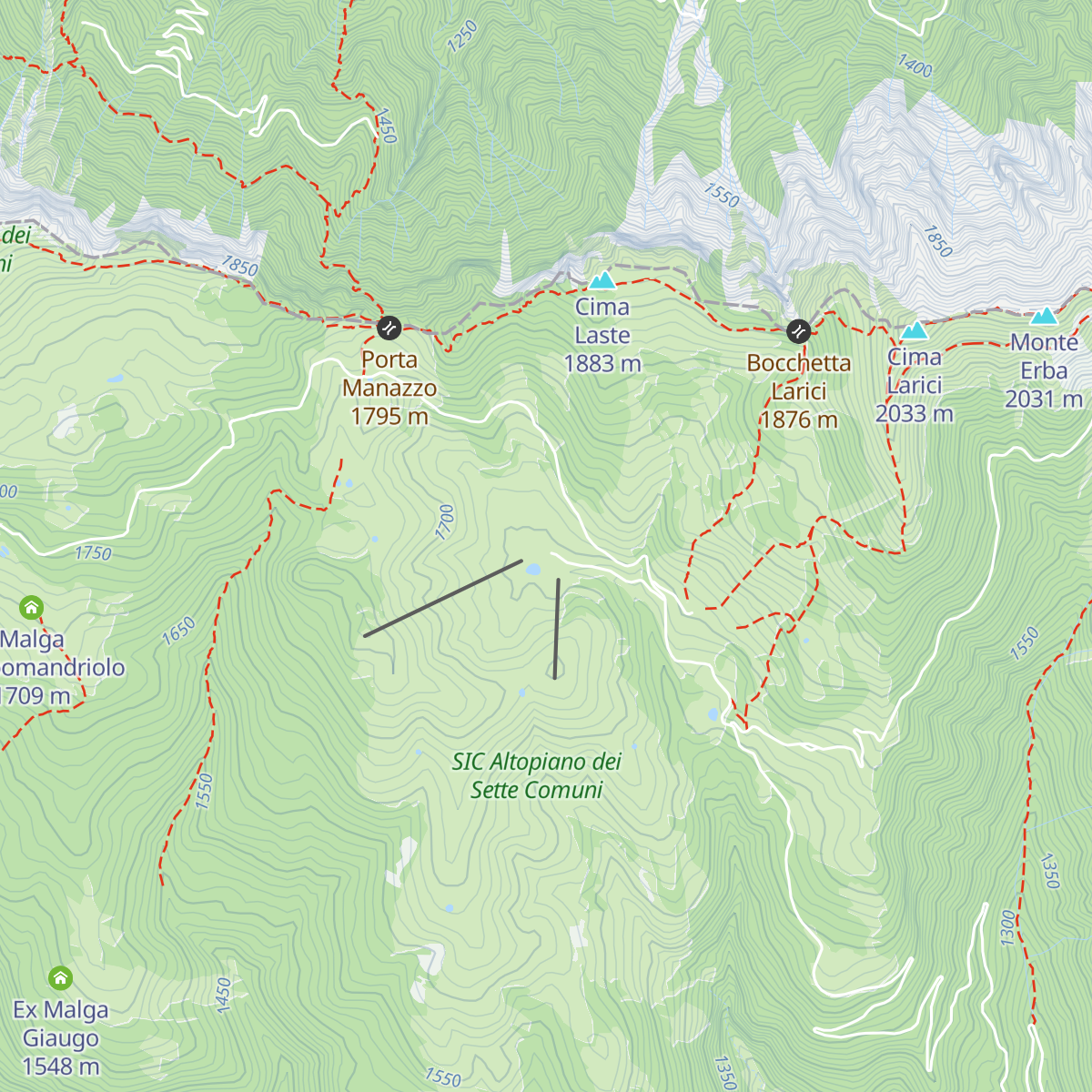 Rifugio Val Formica map