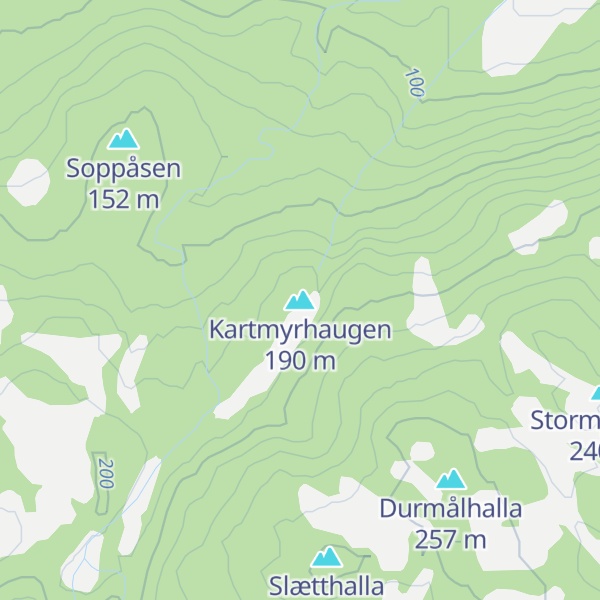 Map of Kartmyrhaugen