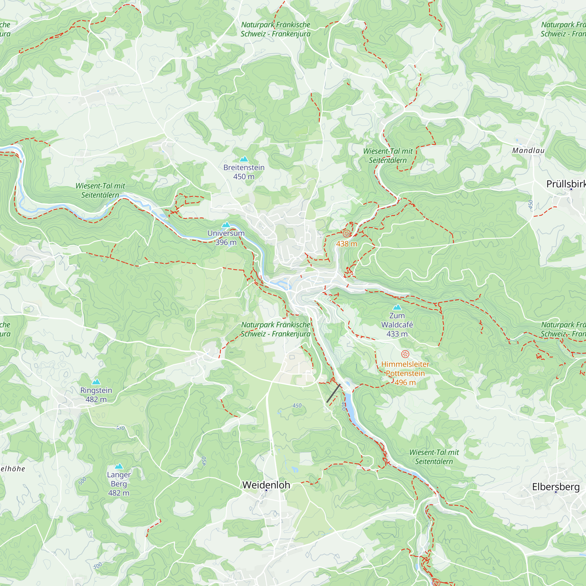 Tourismusbüro Pottenstein map