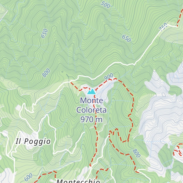 Map of Monte Coloreta