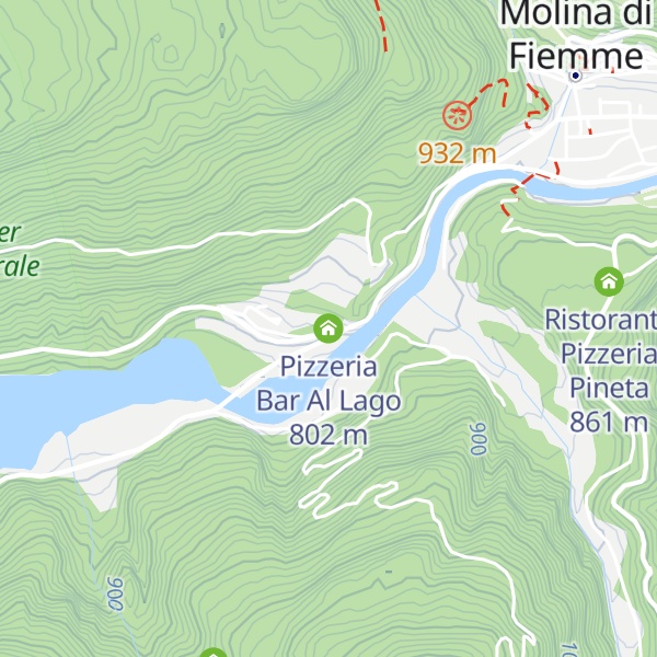Map of Pizzeria Bar Al Lago