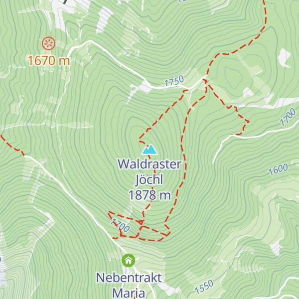 Map of Waldraster Jöchl