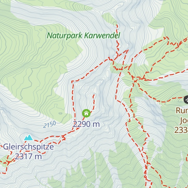 Map of Mandlspitze