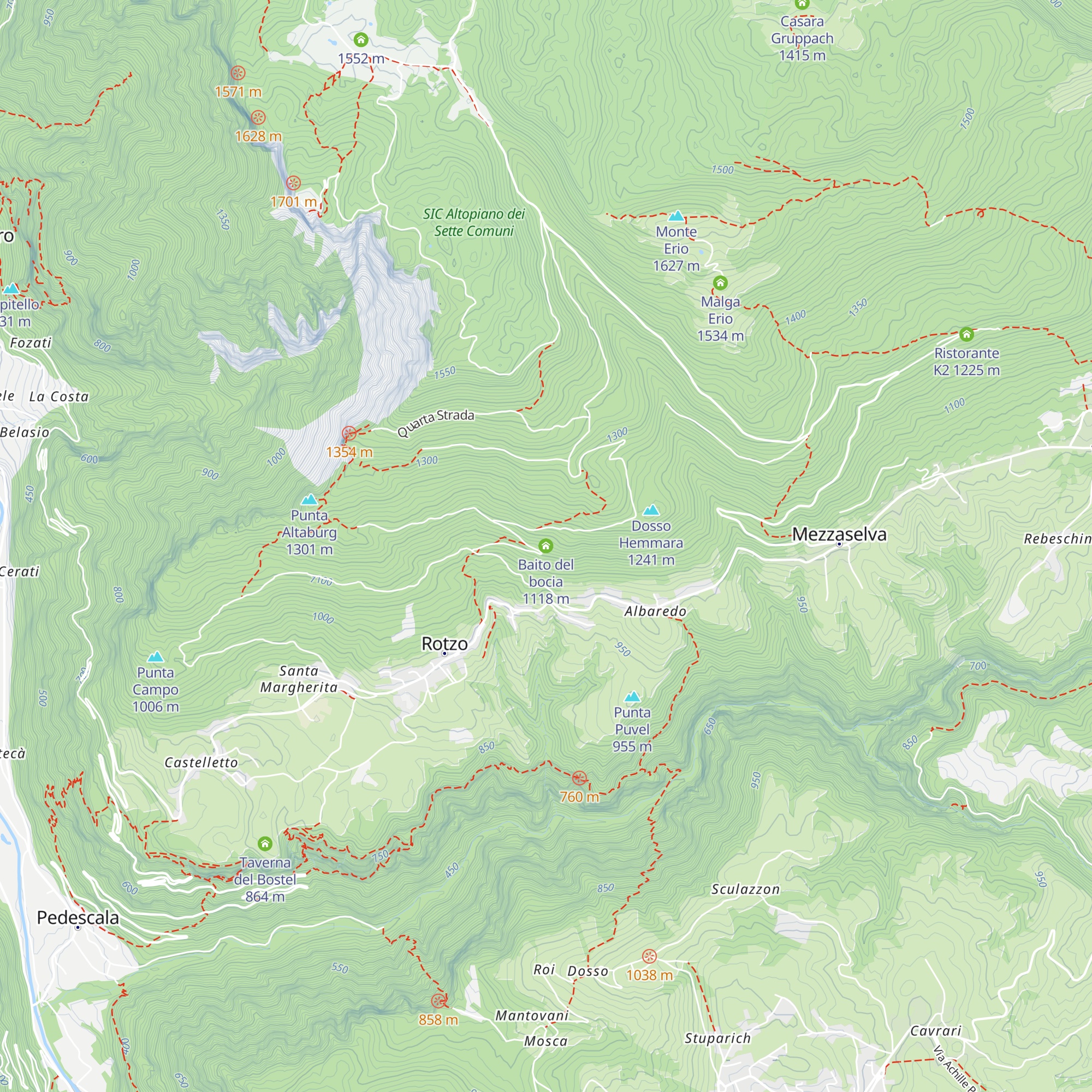Baito del bocia map