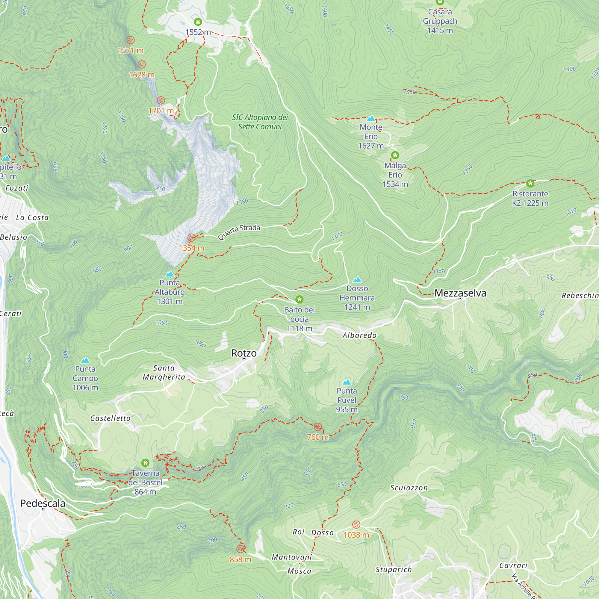 Baito del bocia map