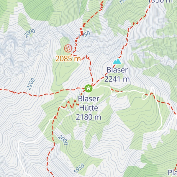 Map of Blaser Hütte
