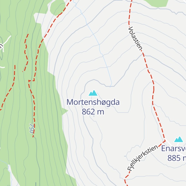 Map of Mortenshøgda