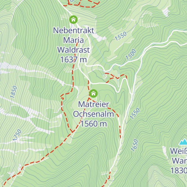 Map of Matreier Ochsenalm