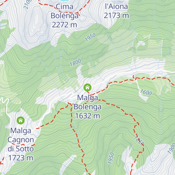 Map of Malga Bolenga