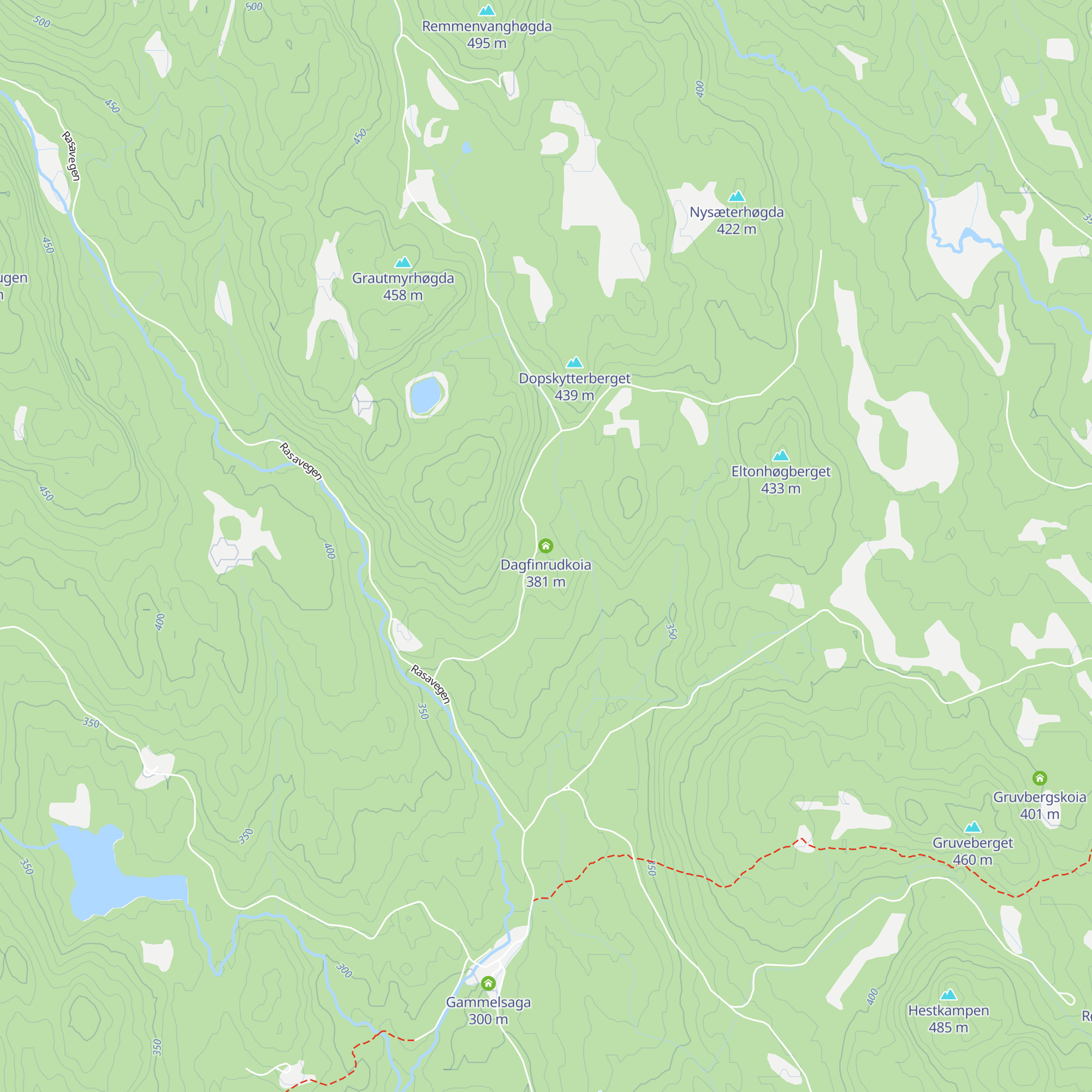 Dagfinrudkoia map