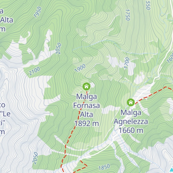 Map of Malga Fornasa Alta