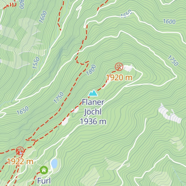 Map of Flaner Jöchl