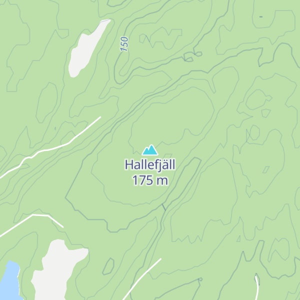 Map of Hallefjäll