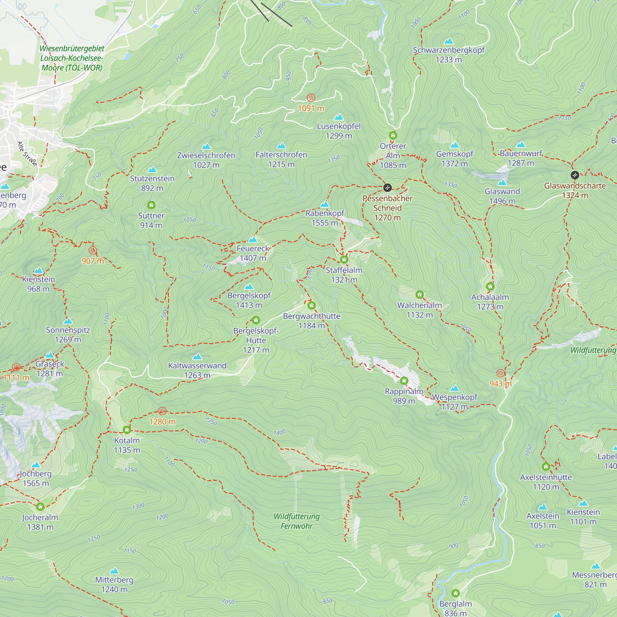 Kochler Alm map