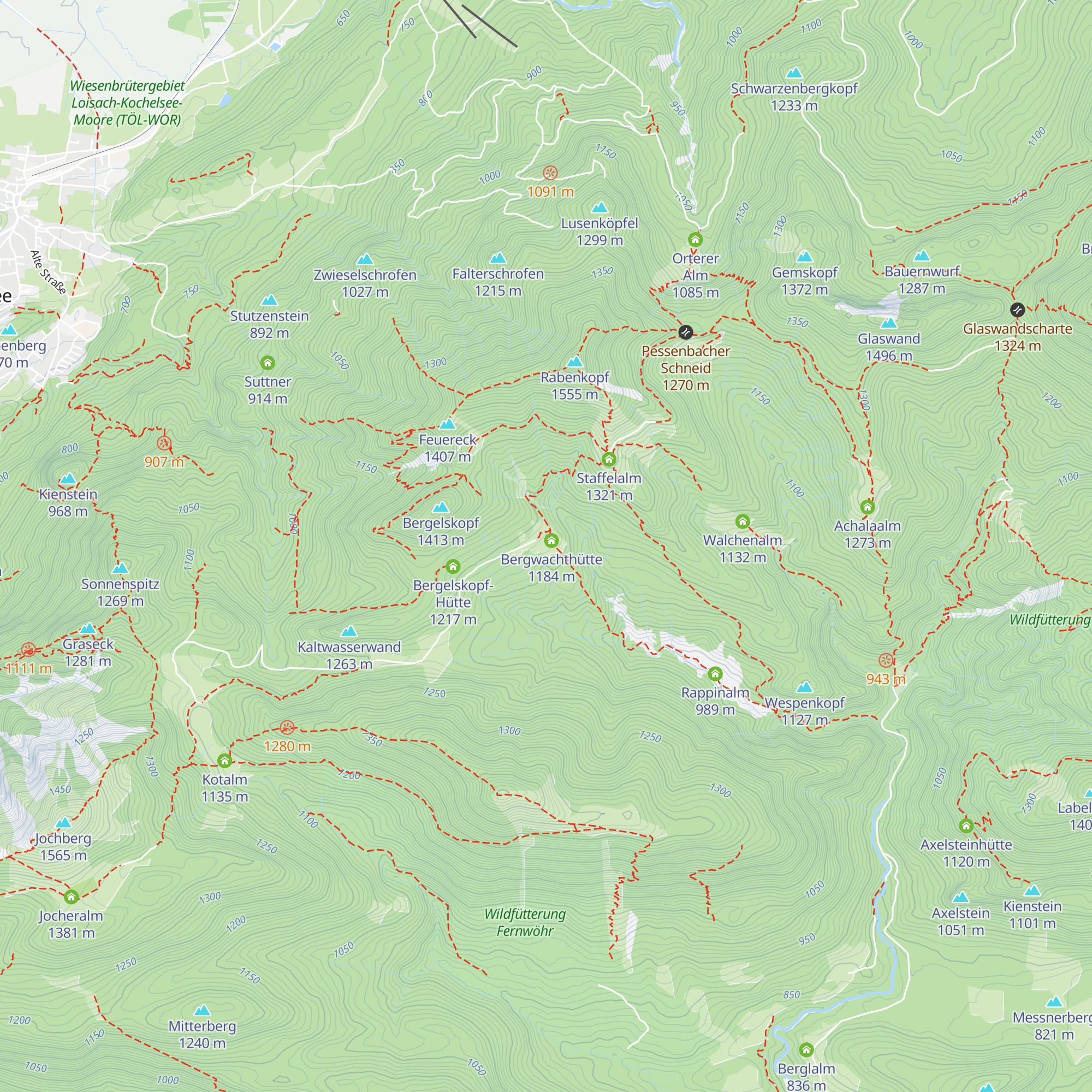 Kochler Alm map