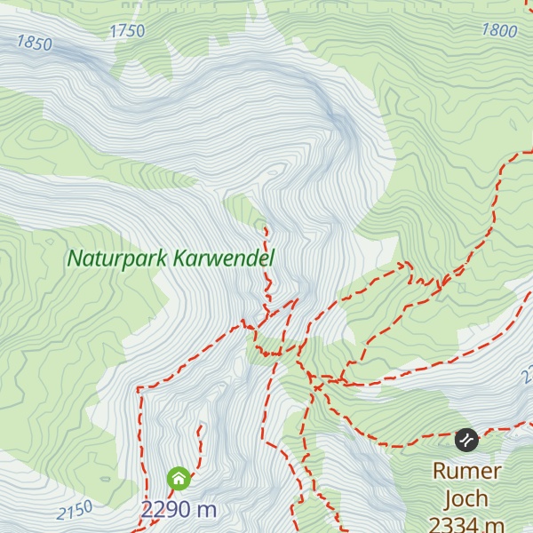 Map of Südliches Gleierschtaler Brandjoch