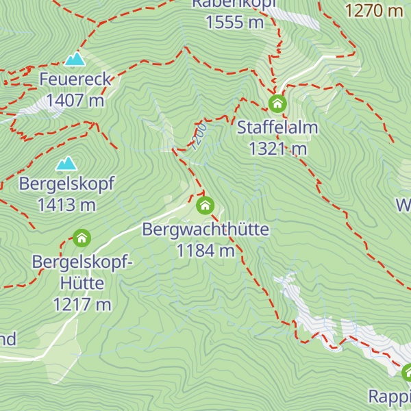 Map of Bergwachthütte